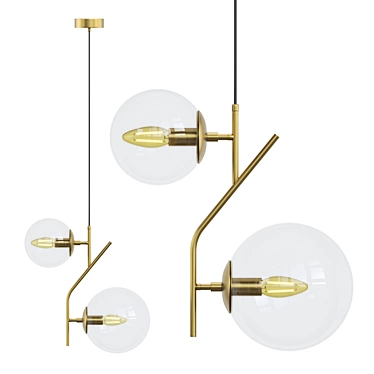 Kraft Pendant Lamp: Elegant & Versatile 3D model image 1 