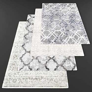 Modern Style Rugs Set 3D model image 1 