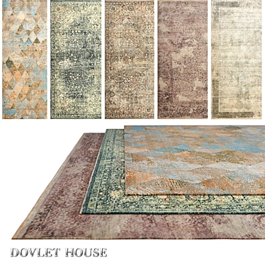 Luxurious Carpets Collection by DOVLET HOUSE 3D model image 1 