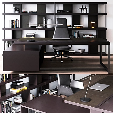 Poltrona Frau Jobs Office Suite 3D model image 1 