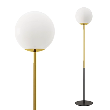 Jugen Floor Lamp: Sleek Design & Illuminating Ambiance 3D model image 1 