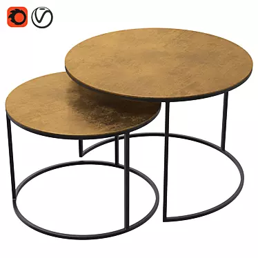 Eclipse Coffee Tables - Set of 2 3D model image 1 