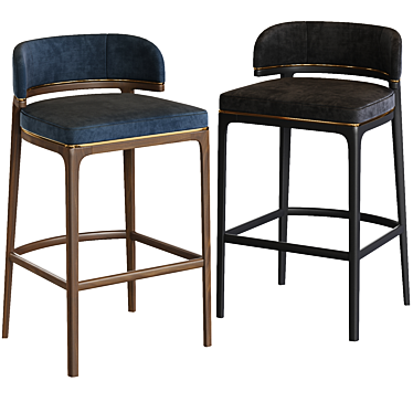 Elegant Grange Bar Chair 3D model image 1 