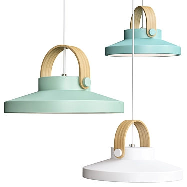 Anzazo Clutch Flat: Sleek and Stylish Suspension Light 3D model image 1 