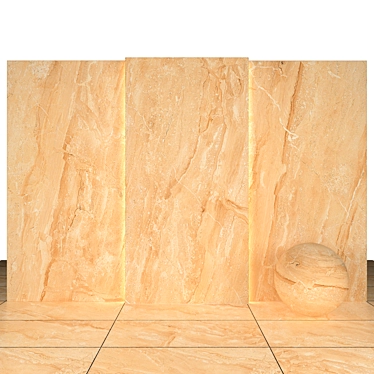 Glossy Classic Dyna Marble Slabs 3D model image 1 