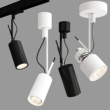 Modern Petpot Fine Ceiling Lights 3D model image 1 