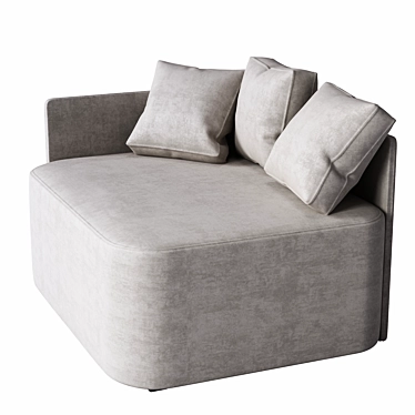 Minimalist Turbo Sofa 3D model image 1 