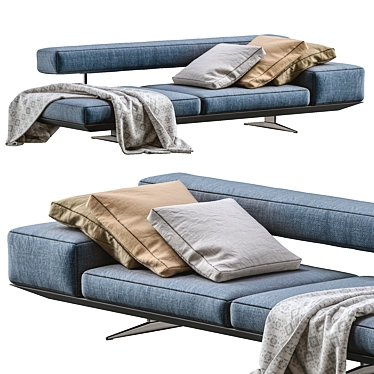 Flexform Sofa Wing: Modern, Stylish, and Versatile 3D model image 1 