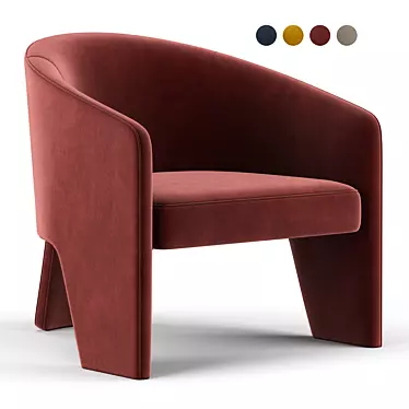 Fae Accent Chair: A Cozy Addition to Any Space 3D model image 1 
