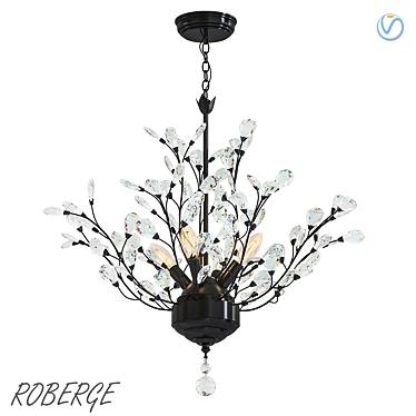 Elegant Roberge Chandelier 3D model image 1 