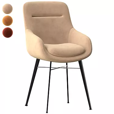 Elegant 2015 Dining Chair 3D model image 1 