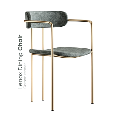 Elegant Lenox Dining Chair: Modern and Stylish 3D model image 1 