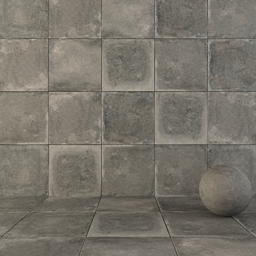 Flaviker Backstage Graphite 80x80 Tile 3D model image 1 