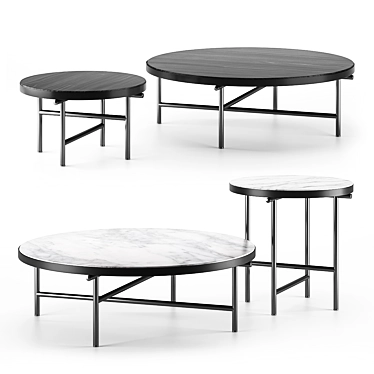 Elegant Torii Coffee Tables: Versatile & Stylish 3D model image 1 