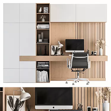 Elegant and Functional Home Office Furniture 3D model image 1 