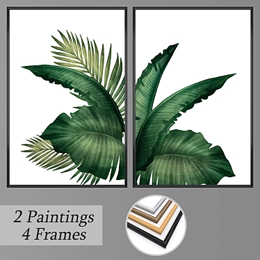 Modern Wall Art Set No. 3297 3D model image 1 