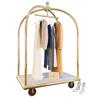 Polys 801203: Stylish Hotel Trolley 3D model image 1 