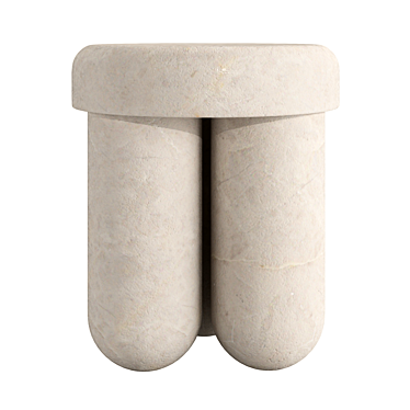 Travertine Orsetto 03 Stool 3D model image 1 