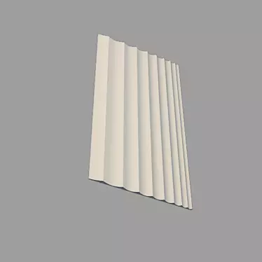 Elegant 3D Wall Panel GP-10 3D model image 1 