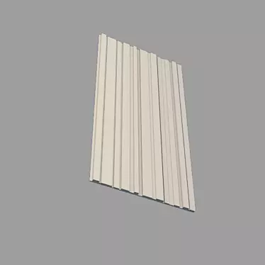 3D Wall Panel GP-14 | Elegant Gypsum Design 3D model image 1 