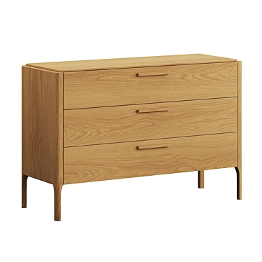 Modern Chic Chest of Drawers 3D model image 1 