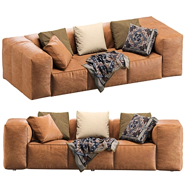 Coco Republic Elba Sofa: Modern Elegance for Your Home 3D model image 1 