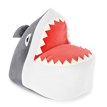 Shark Attack Ottoman 3D model image 1 