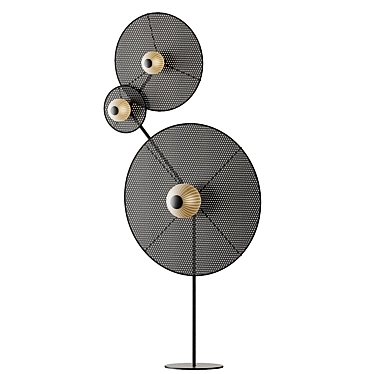 Sleek Arctic Floor Lamp 3D model image 1 