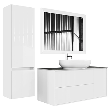 Elegant Bathroom Furniture Set | Kerama Marazzi 3D model image 1 
