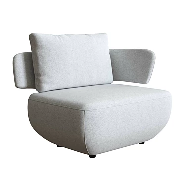 Levitt Armchair: Sleek and Stylish 3D model image 1 