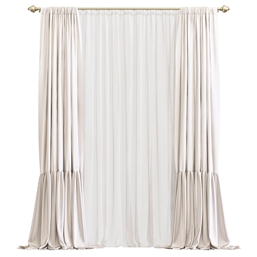 Elegant Drapery 842 3D model image 1 