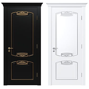 Elegant Door Interior 148 3D model image 1 