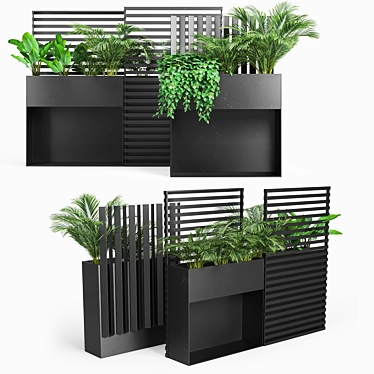 Elegant Ticino Plant Pots 3D model image 1 