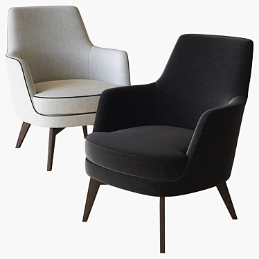 Sydney Lounge Chair: Modern Elegance 3D model image 1 