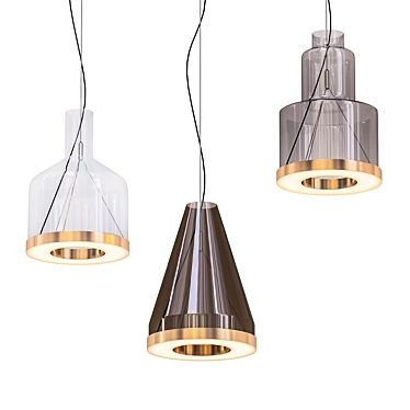 Eleganza Pendant Light: Vistosi Medea 3D model image 1 