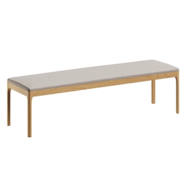 Modern Pisa Bench: Perfect Blend of Style and Comfort 3D model image 1 