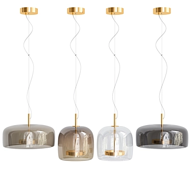 Vistosi JUBE SP 1 G: Sleek and Modern Pendant Light 3D model image 1 