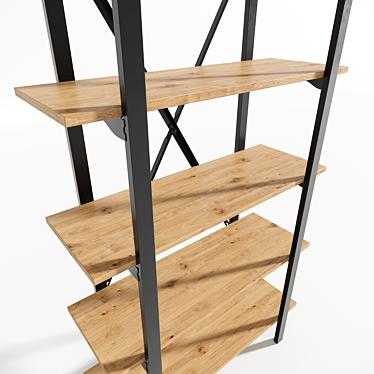 - Title: Minimalist Loft Shelving 3D model image 1 