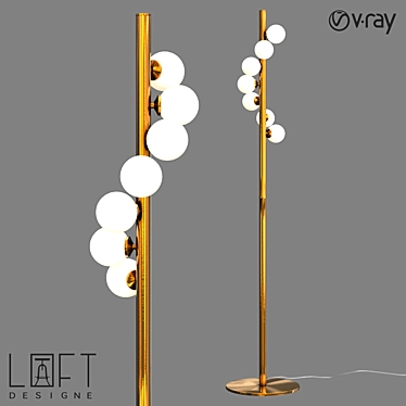 Modern Industrial Floor Lamp LoftDesigne 3D model image 1 