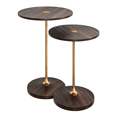 Elio Nesting Side Table Set - Stylish & Versatile 3D model image 1 