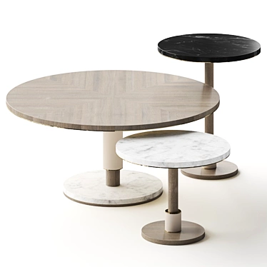 Elegant Cadiz Coffee Tables 3D model image 1 