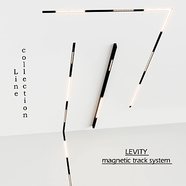 Sleek and Versatile: LEVITY Magnetic Track System 3D model image 1 