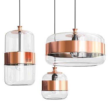 Modern Vistosi Futura SP G Pendant Light 3D model image 1 