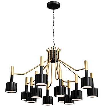 Elegant BLS 12063 Ella Chandelier 3D model image 1 