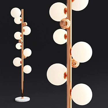 Linspiration RYLEE 8-Light Floor Lamp 3D model image 1 