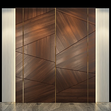 Stylish Wall Panel Solution 3D model image 1 