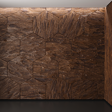 Elegant Wood Panels 3D model image 1 