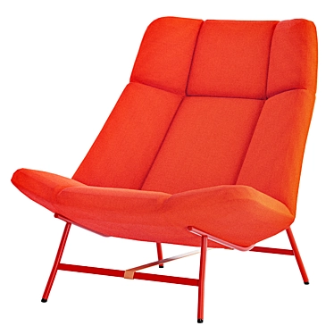 Comfort Rest: Soft Facet Lounge Chair 3D model image 1 