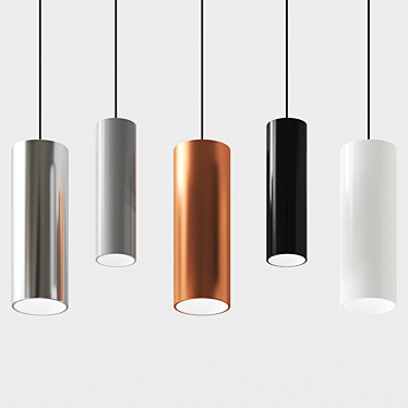 Elegant Zumtobel Pendant: Panos Infinity 3D model image 1 