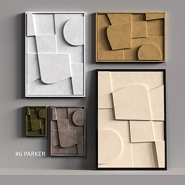 PARKER Relief Panel: Elegant Shadow Play 3D model image 1 